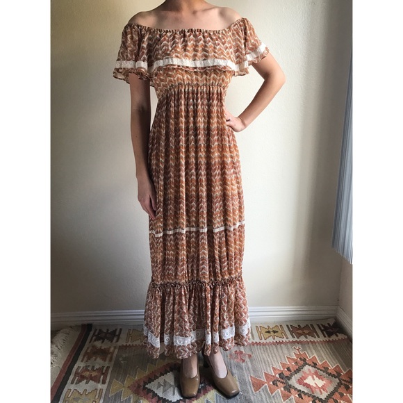 70s style maxi dress